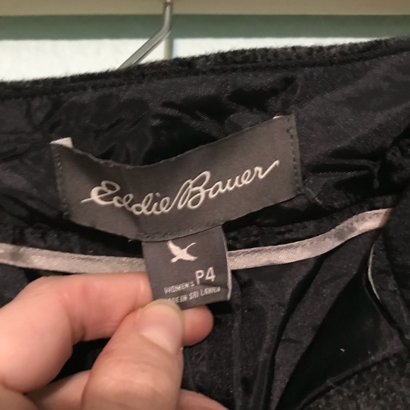 Eddie Bauer Wool Plaid Skirt Size P4 - Picture 5 of 7